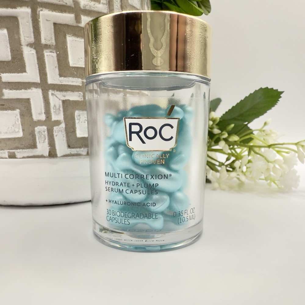 RoC Multi Correxion Hydrate + Plump Serum Capsules Sealed 30 Biodegradable Caps